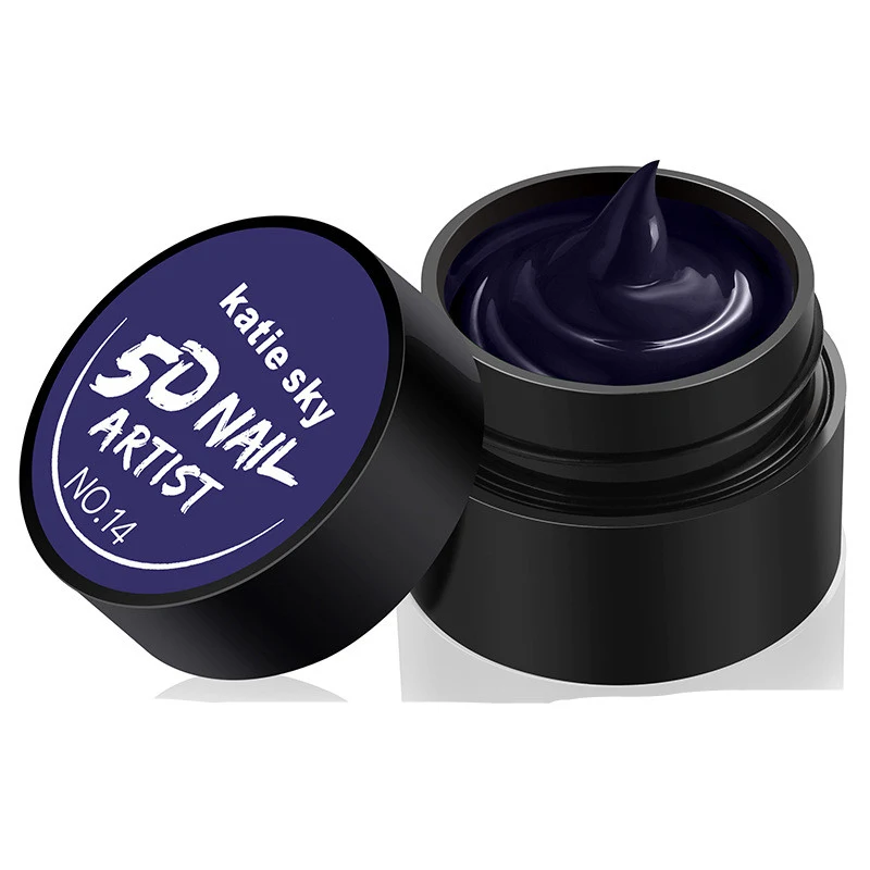 Vernis à ongles 5D tridimensionnel en métal peint, colle photothérapie, trait de tirage pour des ongles créatifs et résistants.