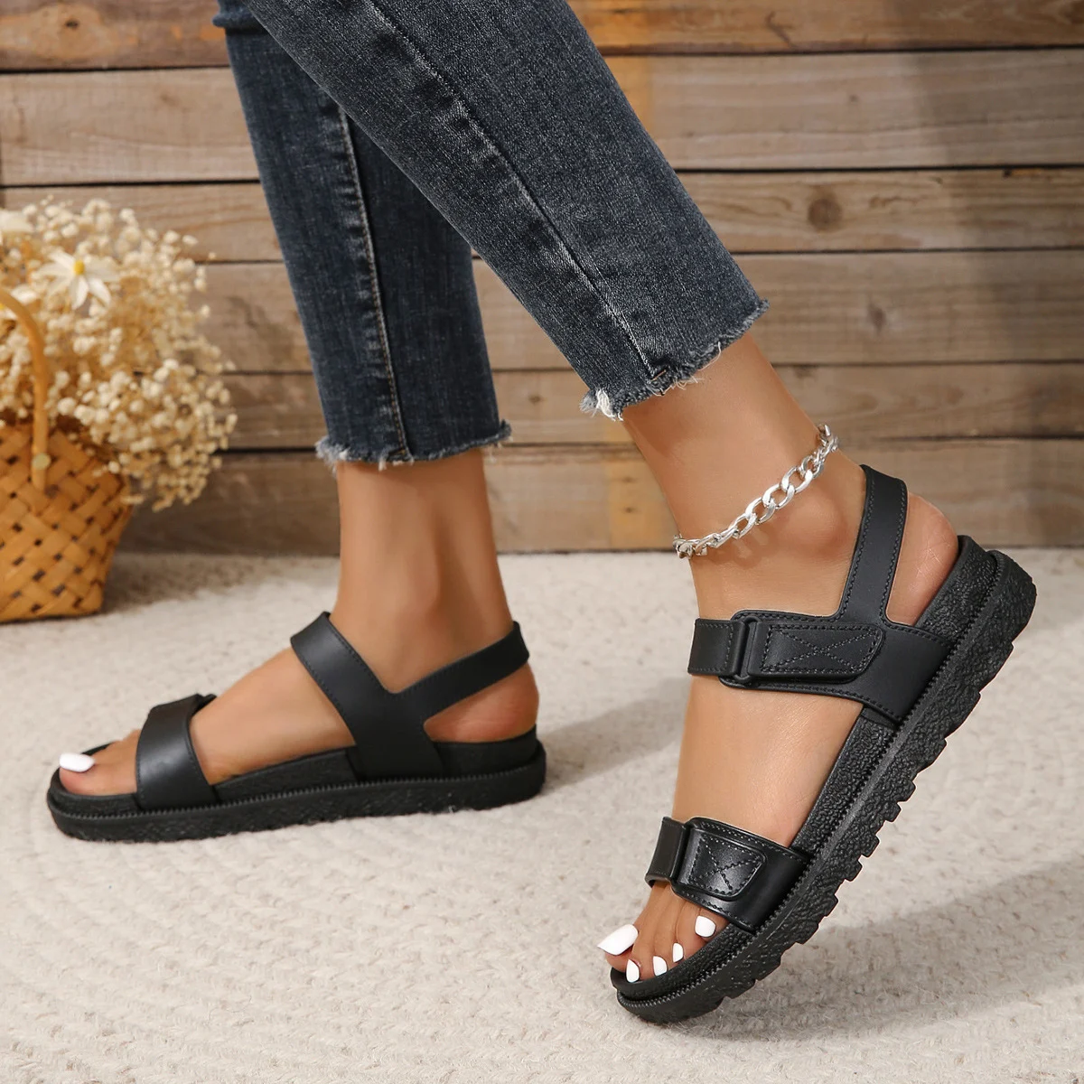 Title 10, Sandali Sportivi Velcro Moda Esterna Casual Spi...