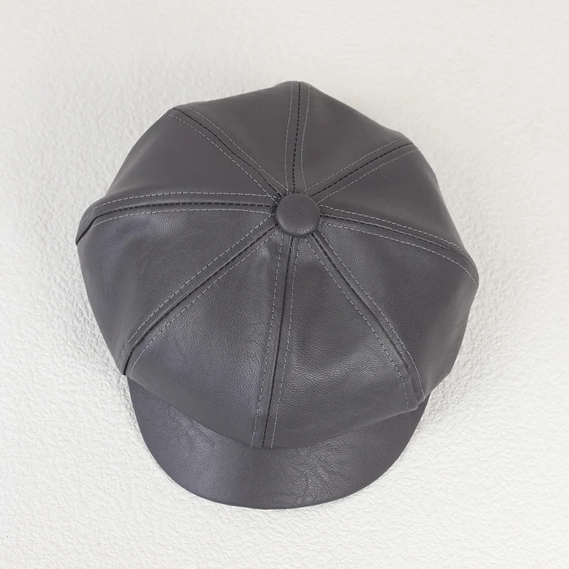nieuwe leuke dameshoed buiten retro creatieve achthoekige hoed schilderhoed