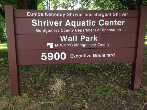 Shriver Aquatic Center And Wall Park Sign