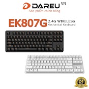 Bàn Phím Cơ Không Dây Dareu Ek807G Black 87 - Keys (Blue/ Brown/ Red D Switch) ( Kết Nối Receiver )