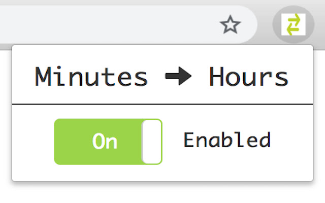 Allied Time USA Minutes to Hours Converter chrome extension