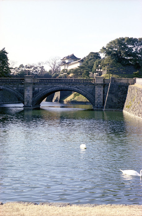 江戸城：伏見櫓 二重橋 堀