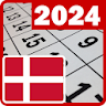 Danmark 2024 kalender icon