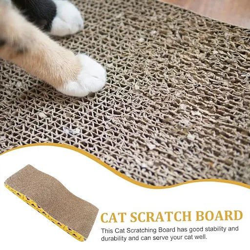 Pet cat scratch board toy Sharp claw cardboard corrugated board Scratch anti-scratch toy sofa cushion bed nail polish pa