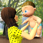 Cover Image of ดาวน์โหลด New Virtual Mother Life Simulator- Baby Care Games 1.2 APK