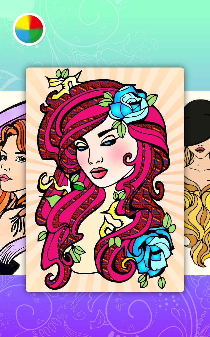 Fashion Adult Coloring Books Screen 3