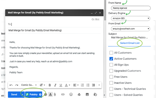 Mail Merge for Gmail - Pabbly Email Marketing