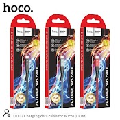 Dây Cáp Sạc Hoco Du02 Cổng Usb - Micro Sạc Nhanh 2.4A Dài 1 Mét, 2 Mét Dùng Sạc Điện Thoại Và Truyền Data