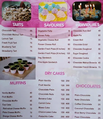 Box Of Cake menu 