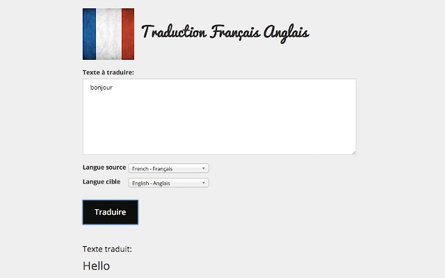 presentation traduction francais