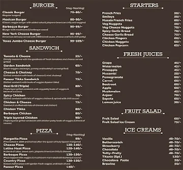 Fresh Express Cafe menu 