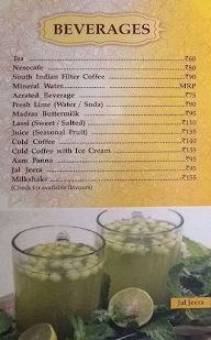 Shree's kitchen menu 2