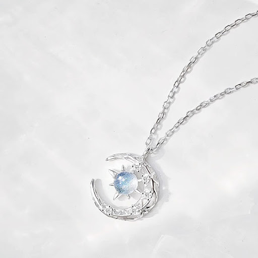 Title 8, Dream Fall Star Moon Necklace, a Crescent Moon ...
