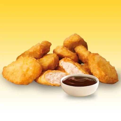 Chicken Nuggets With Smoky Dip [6 Pcs]