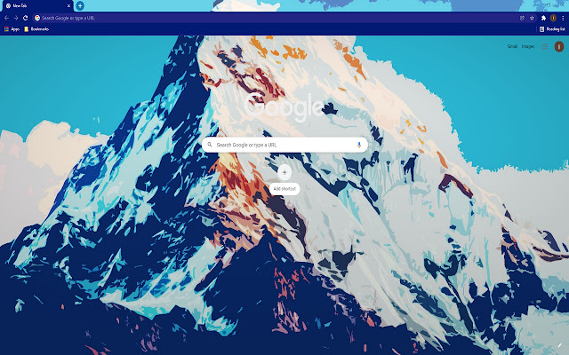 Snow Mountain Wallpaper Theme chrome extension