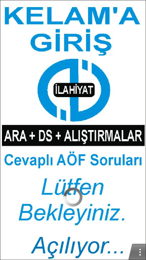 AÖF KELAM'A GİRİŞ