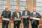 January 27 2016. Stalwarts in the struggle against apartheid Ahmed Kathrada, Denis Goldberg, Joel Joffe and George Bizos received the Freedom of the City of London at The Guildhall.  