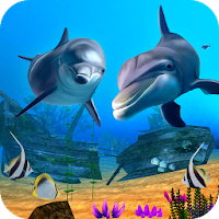 青い イルカ 魚 住む 壁紙 水族館 魚 3d Androidアプリ Applion