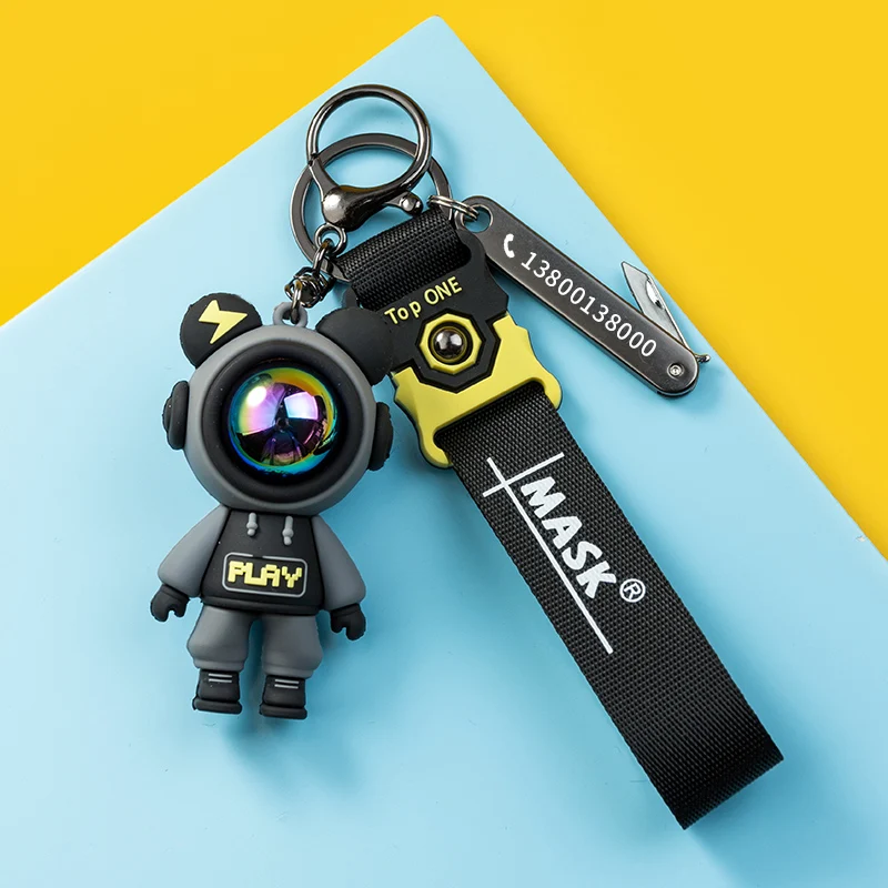 Lightning Bear Personalizowany Brelok Anty-zgubienie z Kartą i Zawieszką – Chroń Cenne Rzeczy – Szybkie i Łatwe Lokalizowanie Zagubionych Przedmiotów