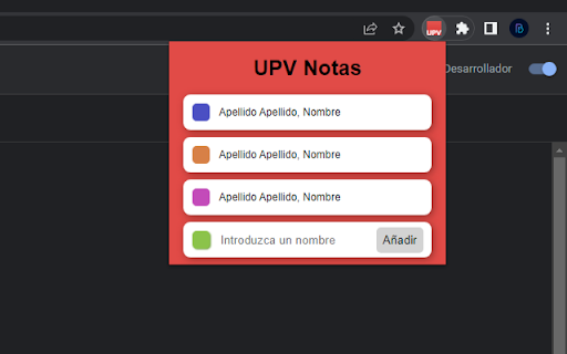 UPV Notas