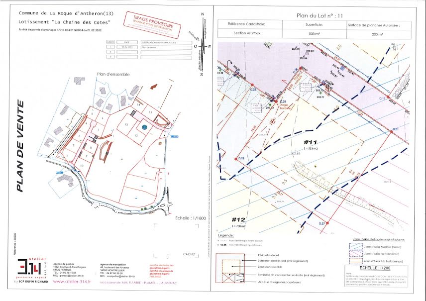 Vente terrain  534 m² à La Roque-d'Anthéron (13640), 153 000 €