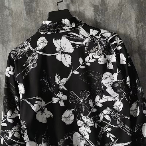 Title 5, Ruffian Handsome Long-sleeved Floral Shirt for ...