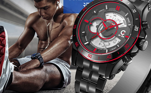 Title 7, Dual Display LCD Quartz Watch