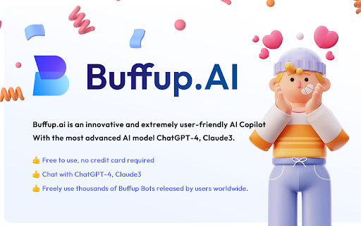 Buffup - AI Copilot of ChatGPT4 & Claude3 with 1K+ bots