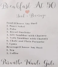 Paranthe Waali Gali menu 2