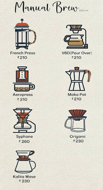 Kaffa Coffee Roasters menu 