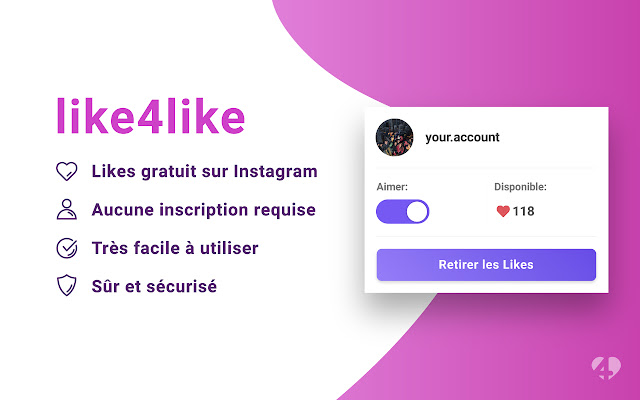 Like4Like | Likes gratuit sur Instagram