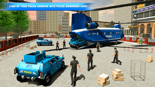 US Police Plane Transporter - Transport Simulator