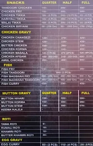 Non Veg Hotel Mughal Shah Darbar menu 1