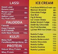 Lassi Cafe menu 1