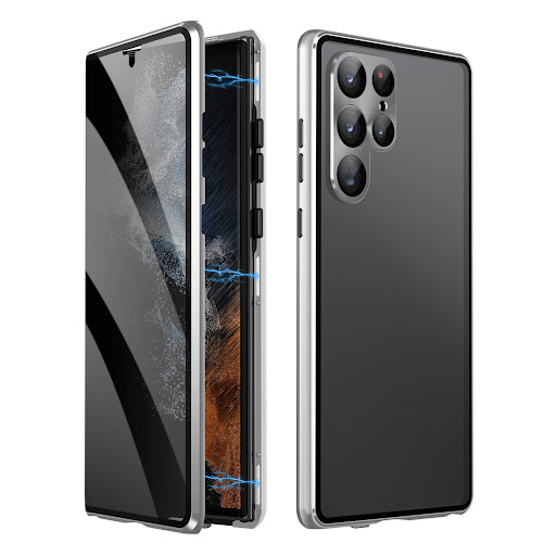Title 1, King Magnetic Metal Phone Case with Privacy Scr...