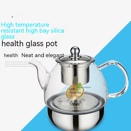 Title 4, Electric Glass Tea Maker with Steam Spray for P...