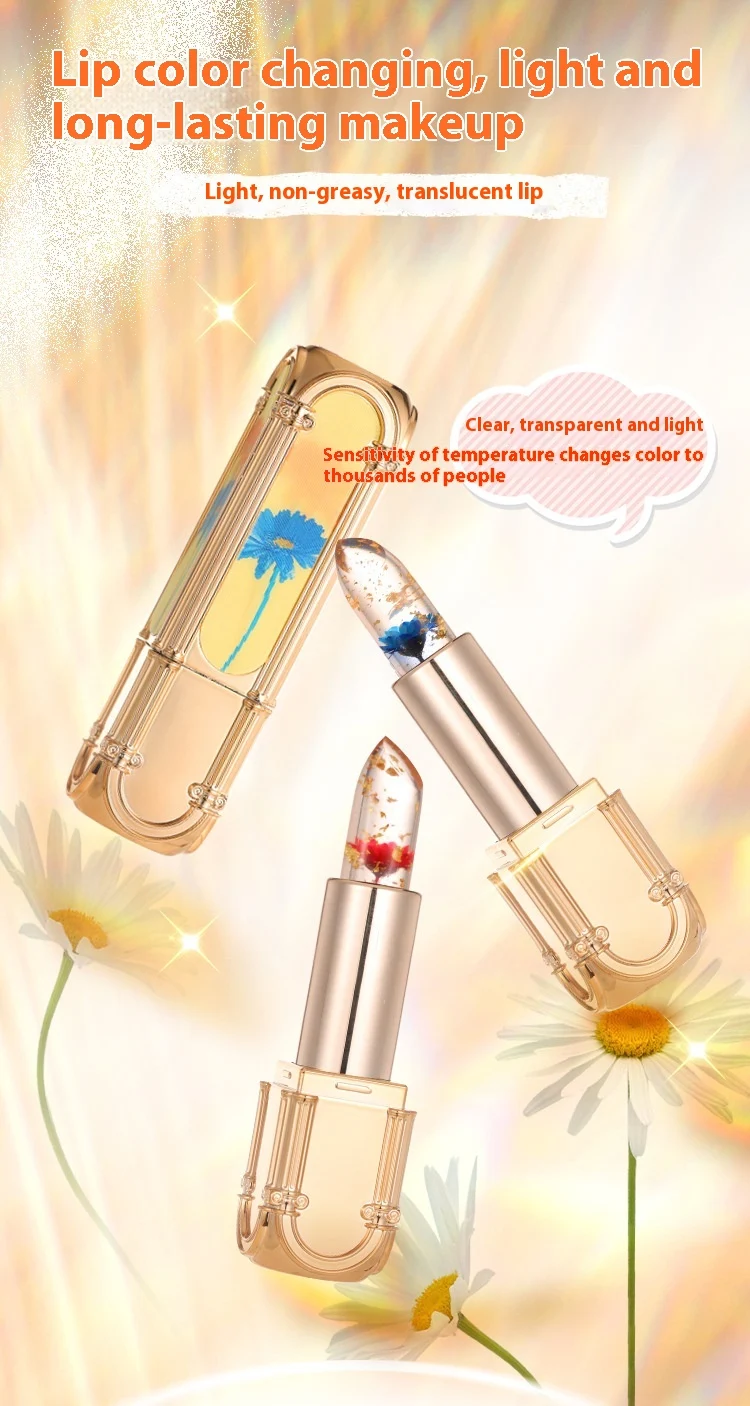 Title 9, Batom Feminino Jelly Warm Flower Square Tube, h...
