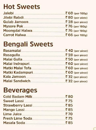 Sangam Sweets menu 2