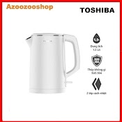 Bình Đun Siêu Tốc Toshiba Kt - 15Ds1Pv - 1.5L - Inox 304 - Hàng Chính Hãng, Bảo Hành 12 Tháng, Chất Lượng Nhật Bản