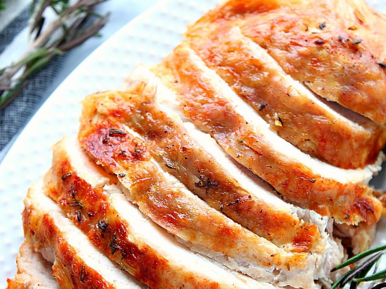 Roasted Air Fryer Turkey Breast (Bone-In or Boneless) - My Forking Life