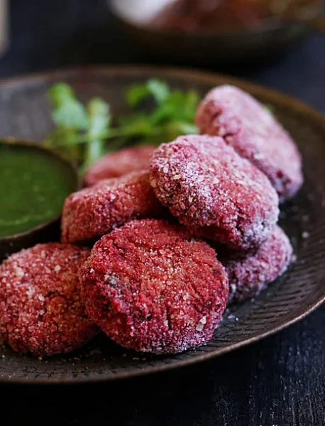 Beet Root Peanut Kabab (6pcs)