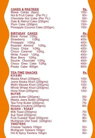 Mother's Bakery menu 7