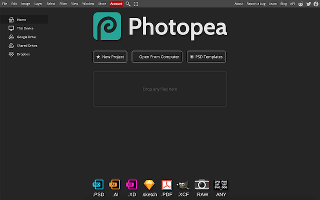Remove Ads from Photopea chrome extension