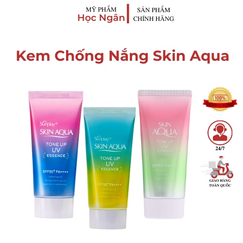 Kem Chống Nắng Skin Aqua Tone Up Uv Essence Spf50+ Pa++++ Chống Nắng Và Dưỡng Da Hiệu Quả Myphamhocngan1