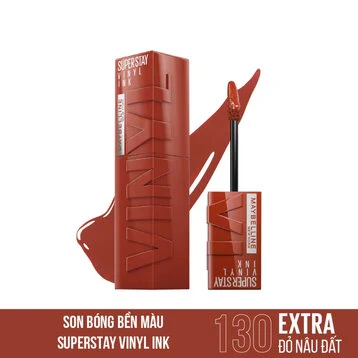 Son Bóng Maybelline 130 Extra - Đỏ Nâu Đất 4.2ml
Superstay Vinyl Ink #130 Extra