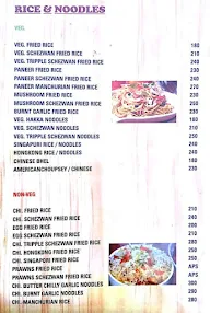 Aangan Family Garden Restaurant menu 1