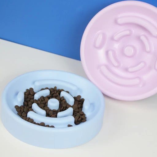 Pet Dog Slow Feeder Bowl Non Slip Puzzle Bowl Anti-Gulping Pet Slower Food Feeding Dishes Cat Bowl for Small Medium Dogs