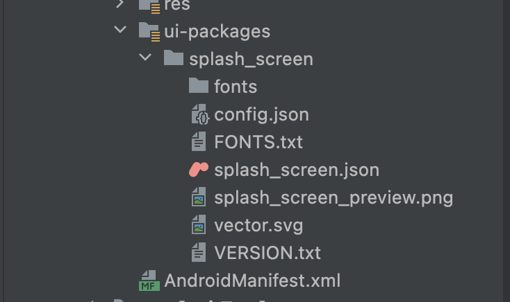 ui-packages folder structure