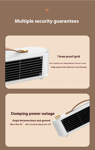 Title 14, Portable Desktop Small Mini Fan Heater. Provide...